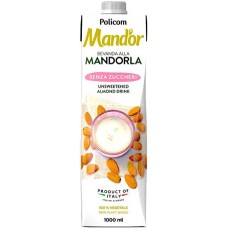 Növényi ital, cukormentes, dobozos, 1 l, MAND`OR "Prémium", mandula