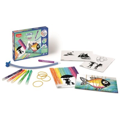 Fújós filctoll készlet, MAPED CREATIV, "Blow pen Art", pop
