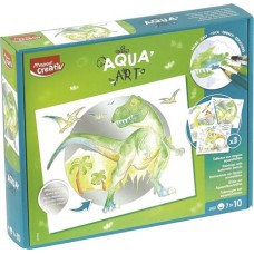 Akvarell festőkészlet, dinoszaurusz, MAPED CREATIV "Aqua Art"