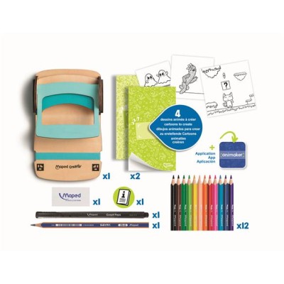 Animációkészítő készlet applikációval, mini, MAPED CREATIV "Animaker Flip", Pop Animációkészítő készlet applikációval, mini, MAPED CREATIV "Animaker Flip", Pop