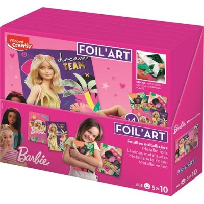 Fóliás képkészítő készlet, MAPED CREATIV "Barbie Foil`Art"