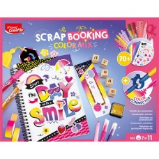 Kreatív scrapbooking készlet, 70 darabos, MAPED CREATIV "Scrapbooking Color Mix"