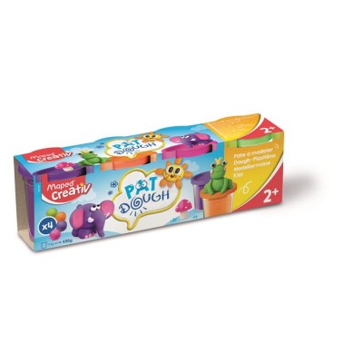 Gyurma készlet, 4x114 g, MAPED CREATIV "Pat Dough Fancy", vegyes színek