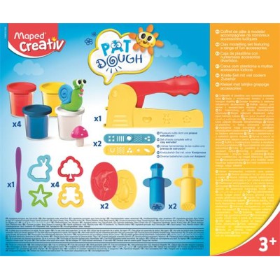 Gyurma és formázó készlet, 16 darabos, MAPED CREATIV, "Pat Dough" Gyurma és formázó készlet, 16 darabos, MAPED CREATIV, "Pat Dough"