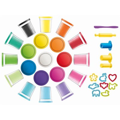 Gyurma és formázó készlet, 32 darabos, MAPED CREATIV "Pat Dough" Gyurma és formázó készlet, 32 darabos, MAPED CREATIV "Pat Dough"