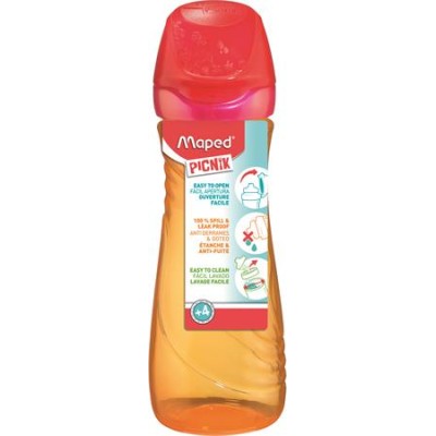 Kulacs, 580 ml, MAPED PICNIK "Origins", narancs-pink