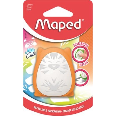 Stresszoldó radír, MAPED "Mini Cute", vegyes színek