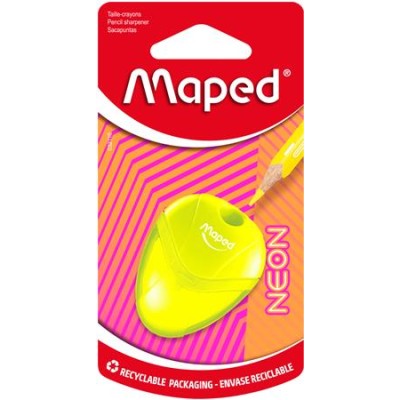 Hegyező, egylyukú, tartályos, MAPED "I-Gloo Neon", vegyes színek