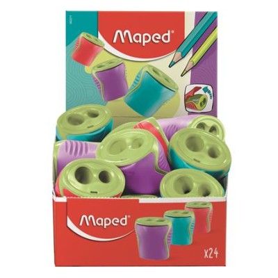 Hegyező display, kétlyukú, tartályos, MAPED "Boogy", vegyes színek