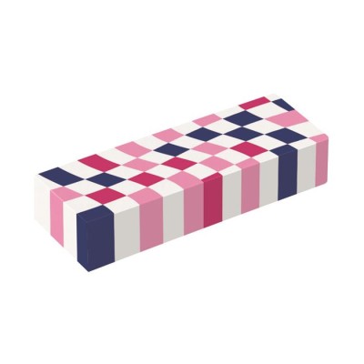 Radír display, kockamintás, MAPED „Checkerboards”, vegyes minták