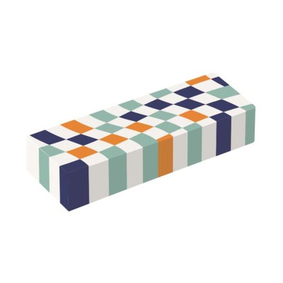 Radír display, kockamintás, MAPED „Checkerboards”, vegyes minták