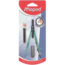 Körző, heggyel, 2in1, ceruzává alakítható, MAPED „Compass Pen”, vegyes színek