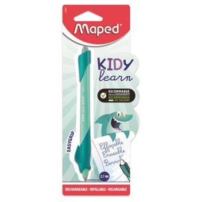Írástanuló rollertoll, 0,7 mm, radírozható, MAPED "KIDY Learn MAGIC", cápa, türkiz