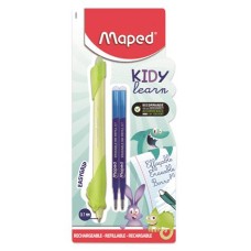 Írástanuló rollertoll, utántöltővel, 0,7 mm, radírozható, MAPED "KIDY Learn MAGIC", vegyes minták