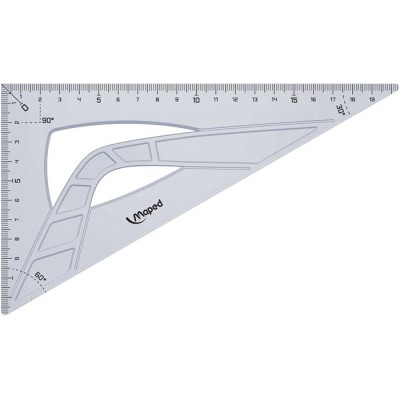 Háromszög vonalzó, műanyag, 60°, 21 cm, MAPED "Geometric"