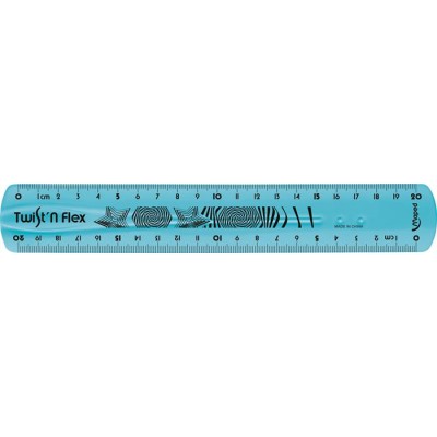 Vonalzó, műanyag, törhetetlen, 20 cm, MAPED "Twist`n Flex"