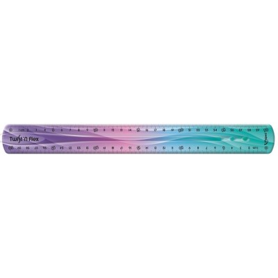 Vonalzó, műanyag, 30 cm, MAPED "Twist`n Flex Decor"