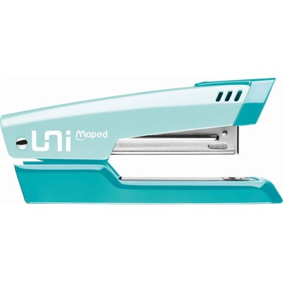 Tűzőgép, 24/6, 26/6, 25 lap, MAPED "Universal Metal Half-Strip Pastel", pasztell türkiz Tűzőgép, 24/6, 26/6, 25 lap, MAPED "Universal Metal Half-Strip Pastel", pasztell türkiz