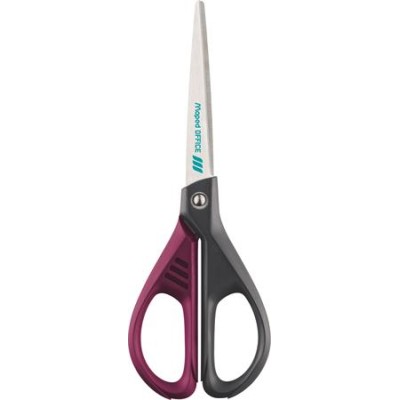 Olló, irodai, 17 cm, MAPED "Essentials Green Deco", vegyes színek