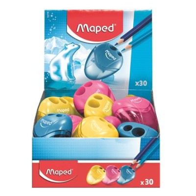 Hegyező display, kétlyukú, tartályos, MAPED "I-Gloo", vegyes színek