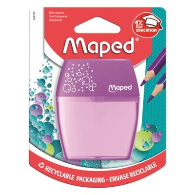 Hegyező, kétlyukú, tartályos, MAPED "Shaker", vegyes színek