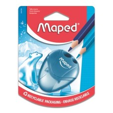Hegyező, kétlyukú, tartályos, MAPED "I-Gloo", vegyes színek