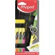 Szövegkiemelő készlet, 1-5 mm, kétvégű, MAPED "Fluo Peps Duo", vegyes színek