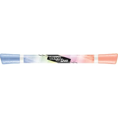 Szövegkiemelő készlet, 1-5 mm, kétvégű, MAPED "Fluo Peps Duo", 6 különböző pasztell szín