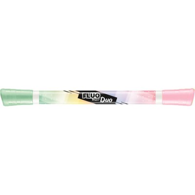Szövegkiemelő készlet, 1-5 mm, kétvégű, MAPED "Fluo Peps Duo", 6 különböző pasztell szín