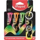 Szövegkiemelő készlet, 1-5 mm, MAPED "Fluo Peps Flex", 4 különböző szín