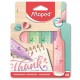Szövegkiemelő készlet, 1-5 mm, MAPED "Fluo Peps Flex Pastel", pasztell szín, vegyes készletek