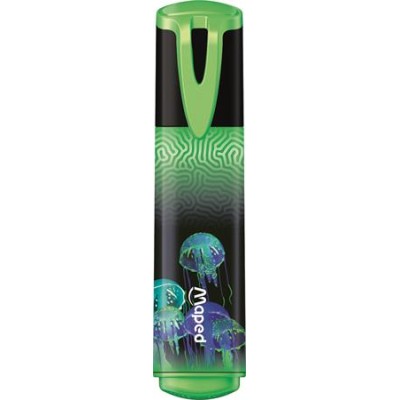 Szövegkiemelő készlet, 1-5 mm, MAPED "Deepsea Paradise Fluo Peps", 4 különböző szín Szövegkiemelő készlet, 1-5 mm, MAPED "Deepsea Paradise Fluo Peps", 4 különböző szín