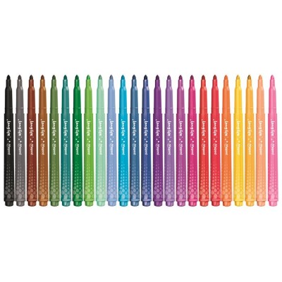 Filctoll készlet, 3,7 mm, kimosható, MAPED „Color`Peps Long Life 2”, 24 különböző szín