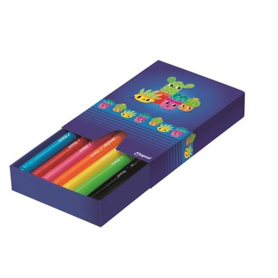Filctoll készlet, 3,7 mm, kimosható, dobozos, MAPED „Color`Peps Long Life 2”, 12 különböző szín