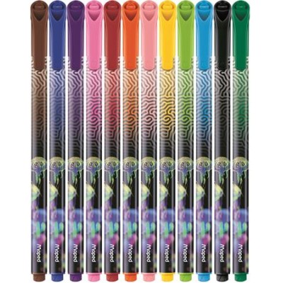 Filctoll készlet, 0,8 mm, kimosható, MAPED "Deepsea Paradise", 12 különböző szín Filctoll készlet, 0,8 mm, kimosható, MAPED "Deepsea Paradise", 12 különböző szín