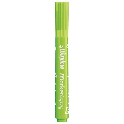 Ablakfilc készlet, vastag, törlőkendővel, 5 mm, MAPED "Marker`Peps", 6 különböző szín