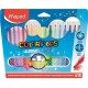 Filctoll készlet, mosható, MAPED "Color`Peps Long Life", 18 különböző szín
