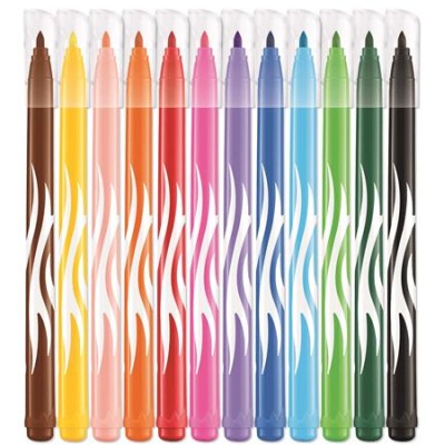 Filctoll készlet, 2,8 mm, kimosható, MAPED "Color`Peps Jungle", 12 különböző szín