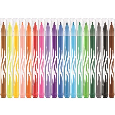 Filctoll készlet, 2,8 mm, kimosható, MAPED "Color`Peps Jungle", 18 különböző szín