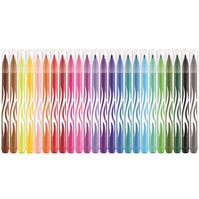 Filctoll készlet, 2,8 mm, kimosható, MAPED "Color`Peps Jungle", 24 különböző szín