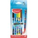 Filctoll készlet, 2 mm, kimosható, MAPED "Color`Peps Ocean Life", 6 különböző szín