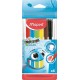Filctoll készlet, 2 mm, kimosható, MAPED "Color`Peps Ocean", 6 különböző szín
