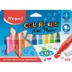 Filctoll készlet, 6,5 mm, kimosható, MAPED "Color`Peps Mini Power", 12 különböző szín