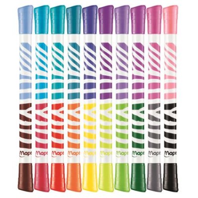 Filctoll készlet, kimosható, MAPED "Color`Peps Duo", 20 különböző szín