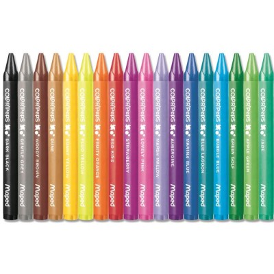 Zsírkréta, MAPED "Color`Peps Wax", 18 különböző szín