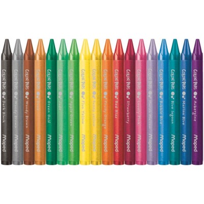 Zsírkréta, MAPED "Color`Peps Wax", 18 különböző szín