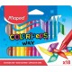 Zsírkréta, MAPED "Color`Peps Wax", 18 különböző szín