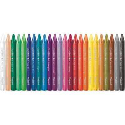 Zsírkréta, MAPED "Color`Peps Wax", 24 különböző szín