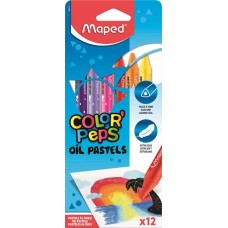Olajpasztell kréta, MAPED "Color`Peps", 12 különböző szín