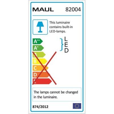 Asztali lámpa, LED MAUL "Arc", fekete